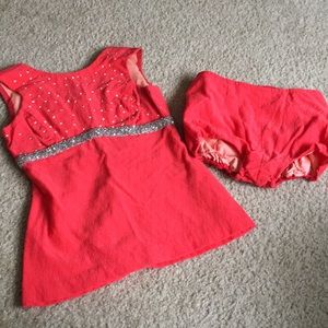 Vintage handmade rhinestone dance costume